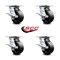 Service Caster 5 Inch Heavy Duty Glass Filled Nylon Caster Set with Roller Bearings and Brakes SCC-35S520-GFNR-SLB-4 - alternate 6